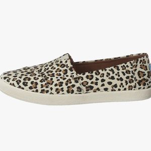 Toms Avalon Slip On Leopard Women's -orig $59 - size 9